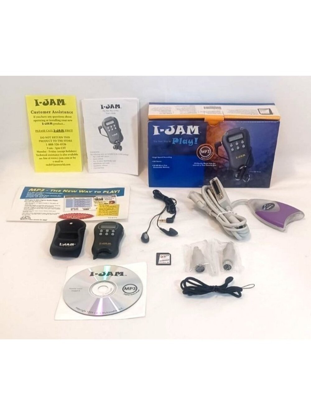 I-Jam MP3 Digital Audio Music Player Portable High Speed Recording FM Stereo